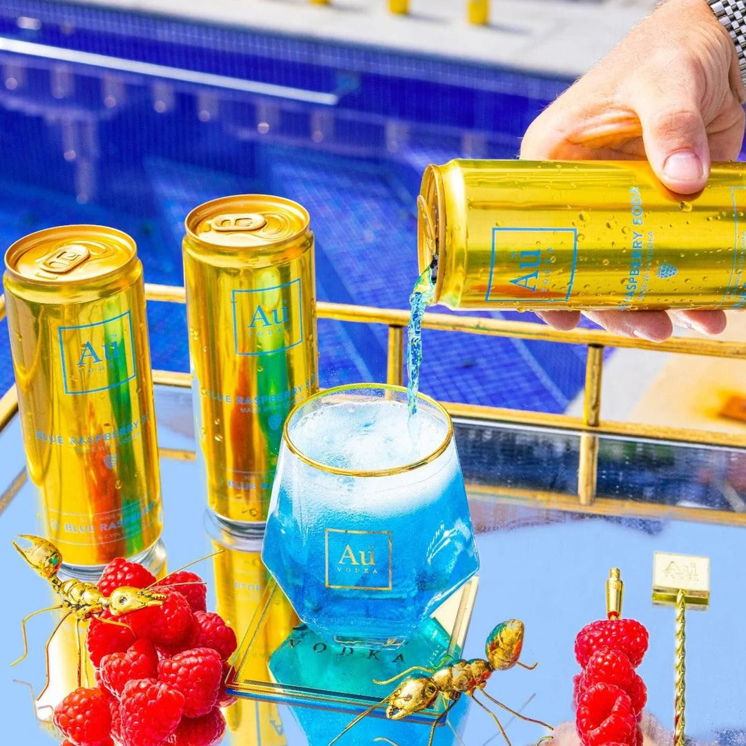 Au Vodka Blue Raspberry PreMixed Cans Au Vodka Germany & Netherlands